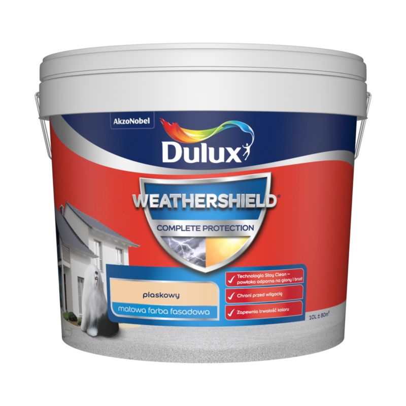 Farba elewacyjna Dulux Complete piaskowy 10 l