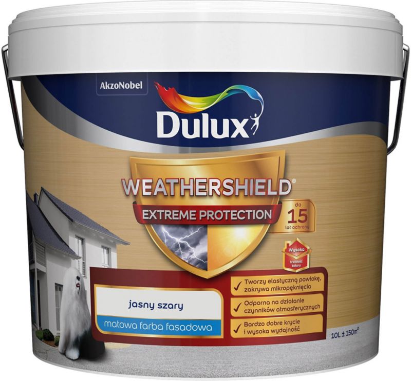 Farba elewacyjna Dulux Extreme popielaty 10 l