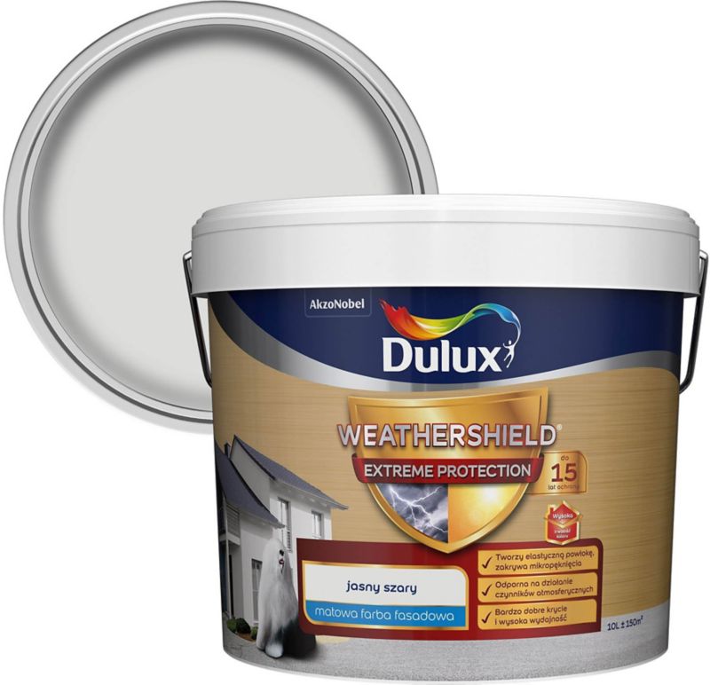 Farba elewacyjna Dulux Extreme popielaty 10 l