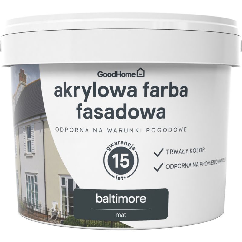 Farba elewacyjna GoodHome baltimore 10 l