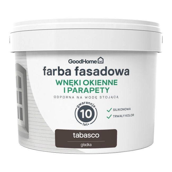 Farba elewacyjna GoodHome O&D tobasco 2,5 l