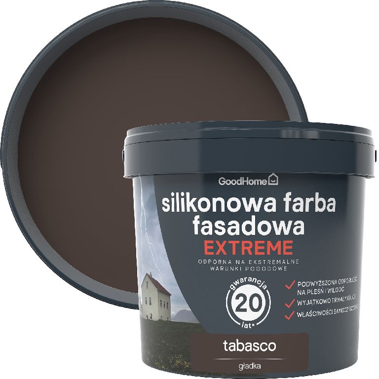 Farba elewacyjna GoodHome Premium tobasco 5 l