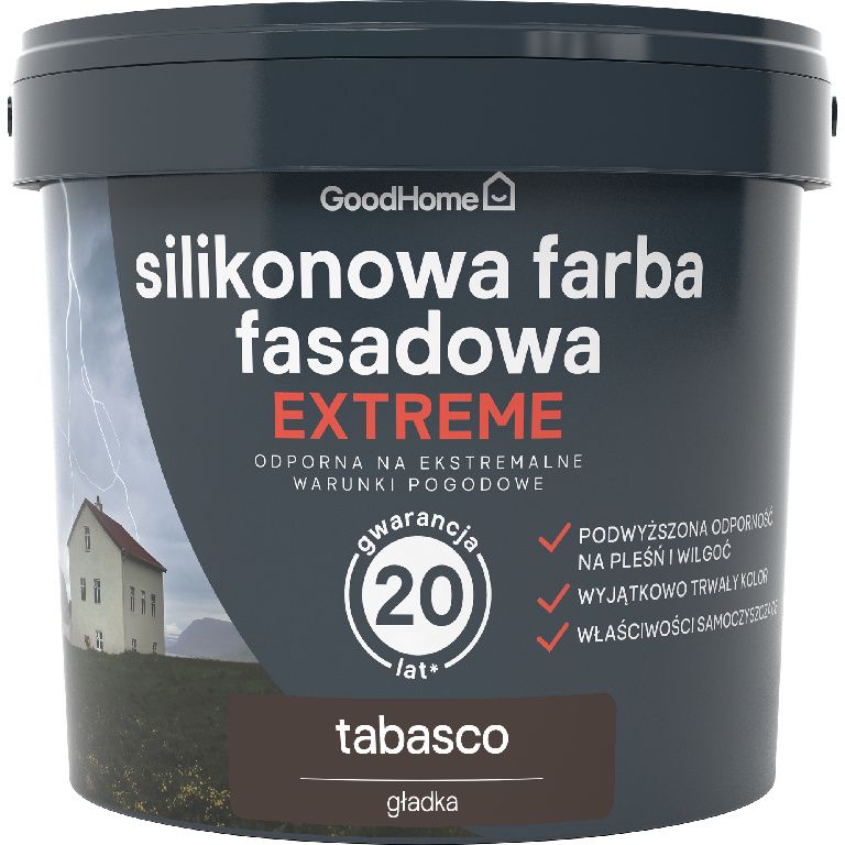 Farba elewacyjna GoodHome Premium tobasco 5 l