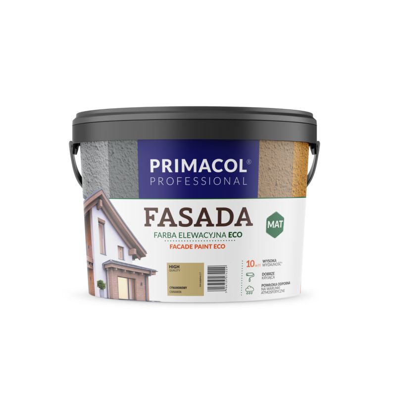 Farba Fasada Eco Primacol, kolor cynamonowy,  9 l, 1 szt.