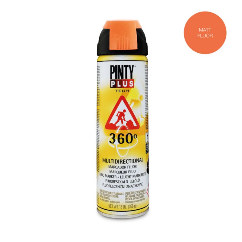 Farba fluorescencyjna do znakowania tyczasowego Pintyplus 360 Tech fuksja 0.5L