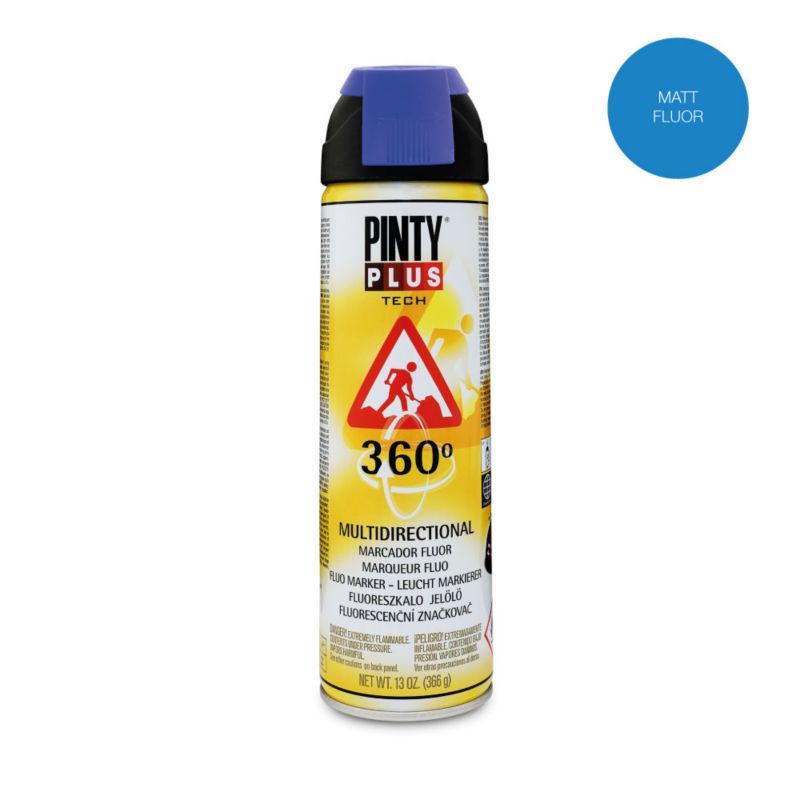 Farba fluorescencyjna do znakowania tyczasowego Pintyplus 360 Tech niebieski 0.5L