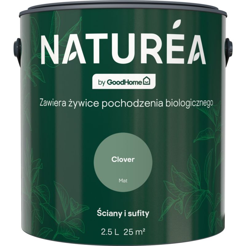 Farba GoodHome Naturea ściany i sufity Clover mat 2,5 l