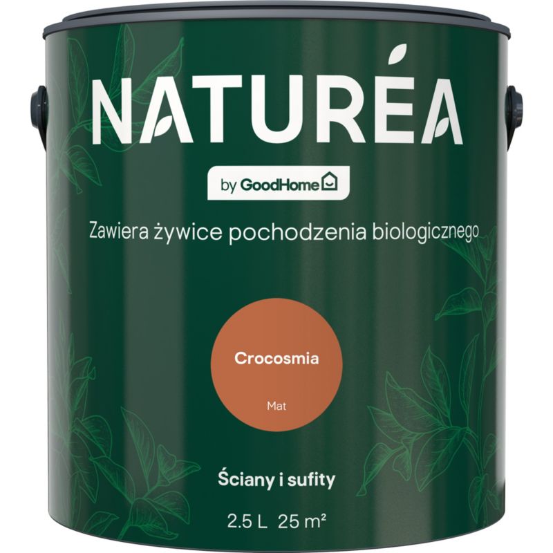 Farba GoodHome Naturea ściany i sufity Crocosmia mat 2,5 l