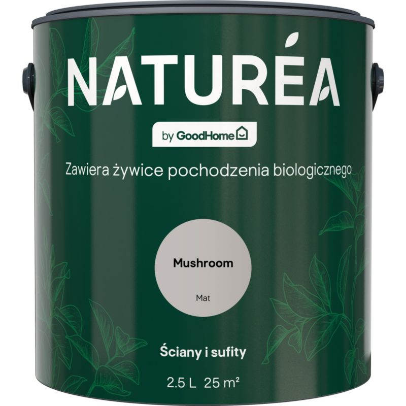 Farba GoodHome Naturea ściany i sufity Muschroom mat 2,5 l