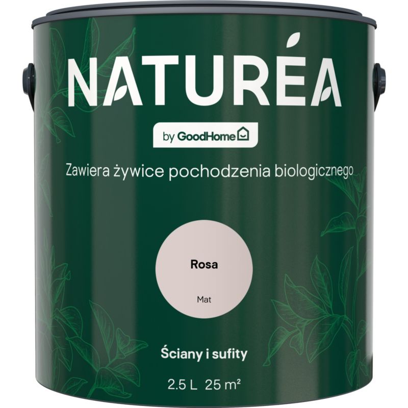 Farba GoodHome Naturea ściany i sufity Rosa mat 2,5 l