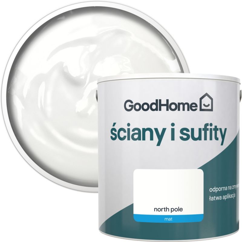 Farba GoodHome Ściany i Sufity north pole 2,5 l