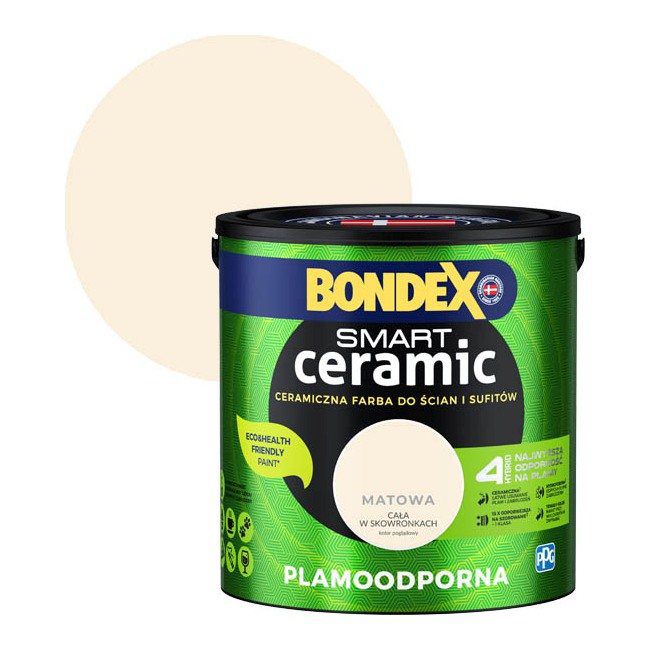 Farba hybrydowa Bondex Smart Ceramic cała w skowronkach 2,5 l