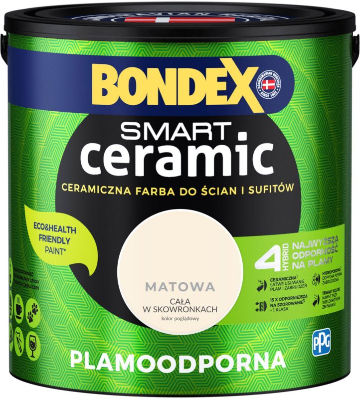 Farba hybrydowa Bondex Smart Ceramic cała w skowronkach 2,5 l