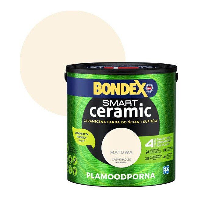 Farba hybrydowa Bondex Smart Ceramic creme brulee 2,5 l