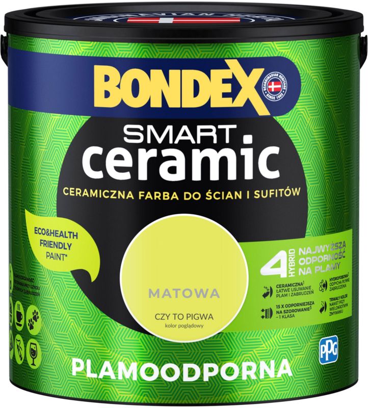 Farba hybrydowa Bondex Smart Ceramic czy to pigwa 2,5 l
