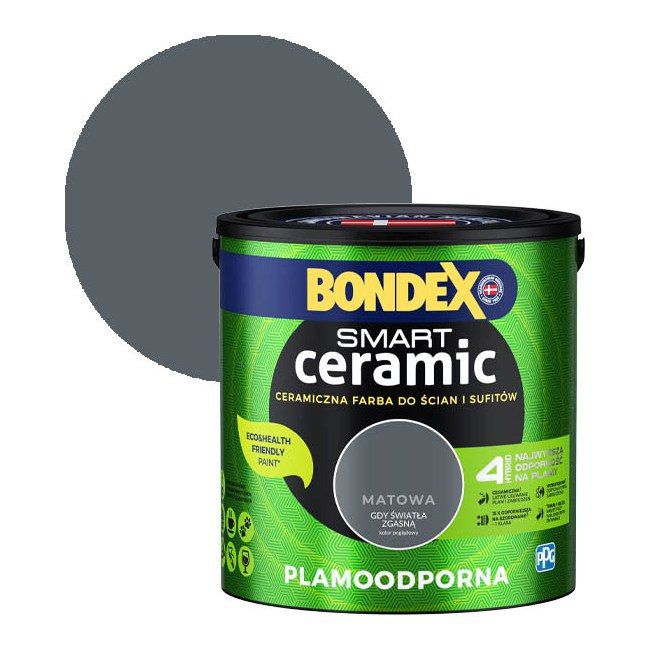 Farba hybrydowa Bondex Smart Ceramic gdy światła zgasną 2,5 l
