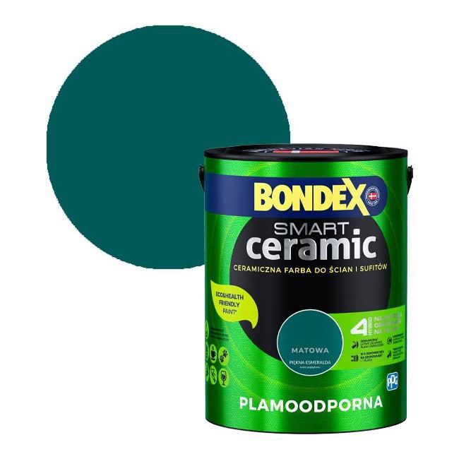 Farba hybrydowa Bondex Smart Ceramic piękna Esmeralda 5 l