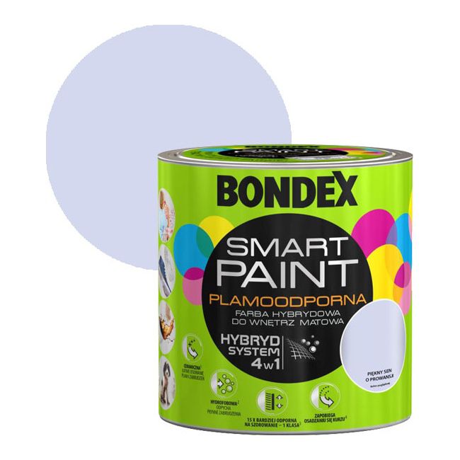 Farba hybrydowa Bondex Smart Ceramic piękny sen o Prowansji 2,5 l
