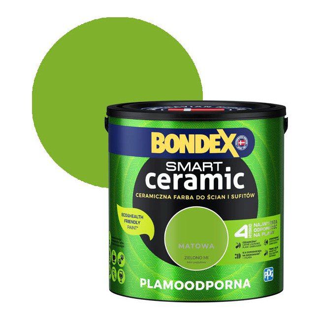 Farba hybrydowa Bondex Smart Ceramic zielono mi 2,5 l