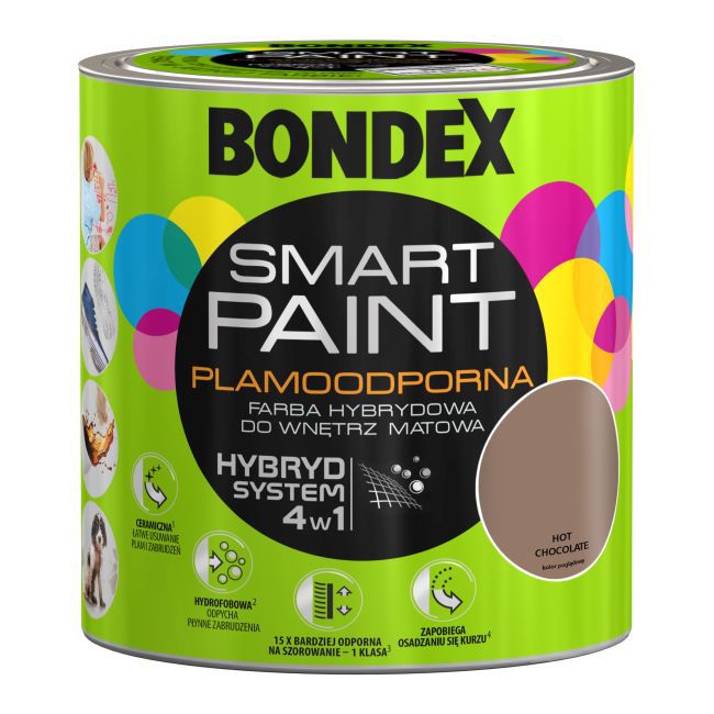 Farba hybrydowa Bondex Smart Paint hot chocolate 2,5 l