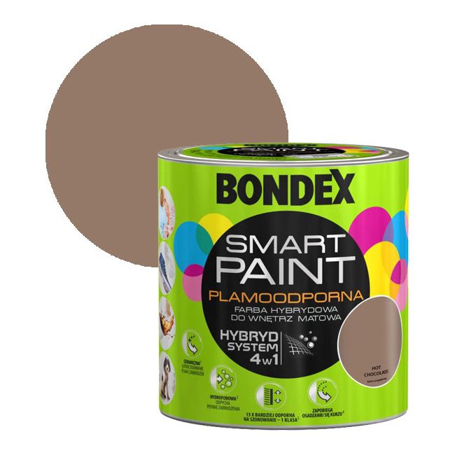 Farba hybrydowa Bondex Smart Paint hot chocolate 2,5 l