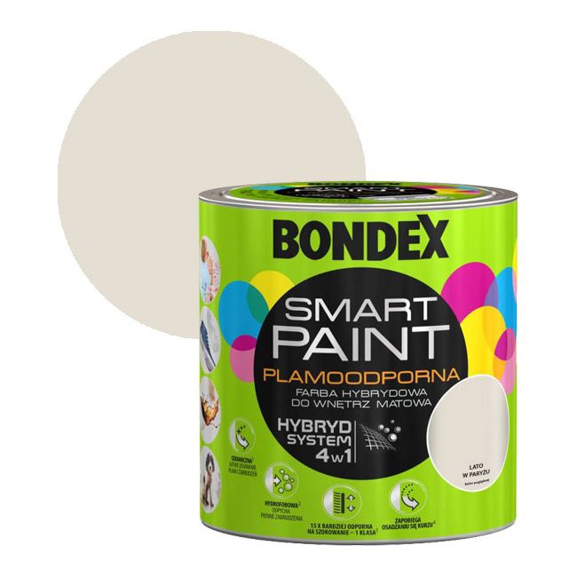 Farba hybrydowa Bondex Smart Paint lato w Paryżu 2,5 l