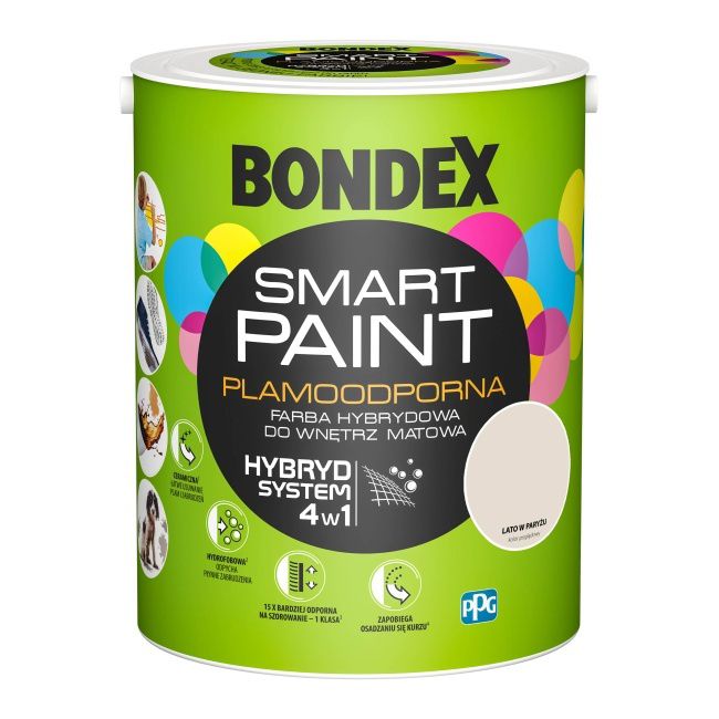 Farba hybrydowa Bondex Smart Paint lato w Paryżu 5 l