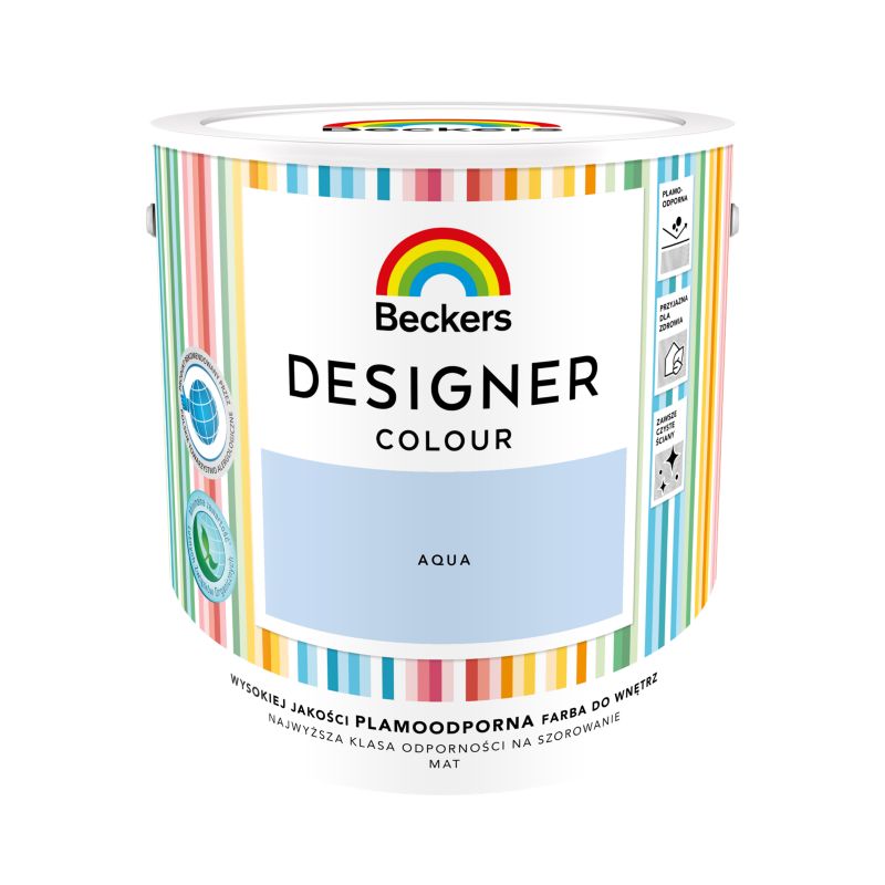 Farba kolorowa Beckers Designer aqua 2,5 l