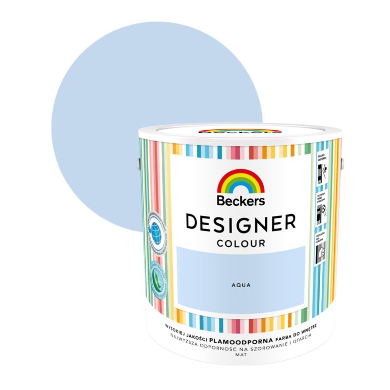 Farba kolorowa Beckers Designer aqua 2,5 l