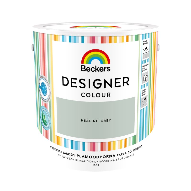 Farba kolorowa Beckers Designer healing grey 2,5 l