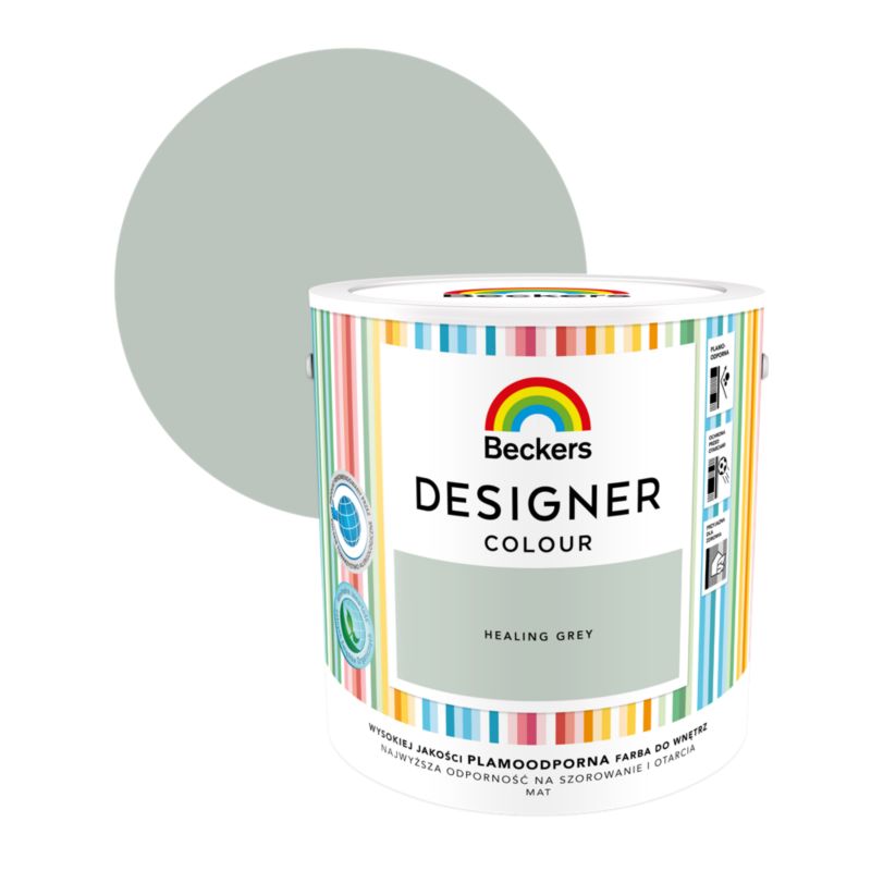 Farba kolorowa Beckers Designer healing grey 2,5 l