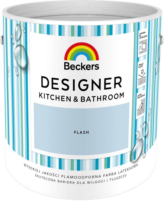 Farba kolorowa Beckers Designer Kitchen&Bathroom Flash 2,5 l