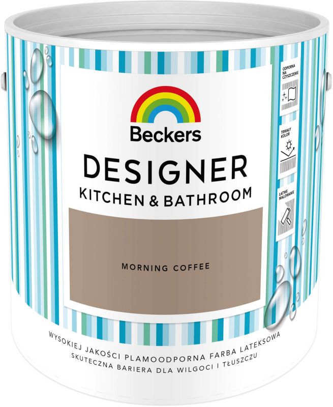 Farba kolorowa Beckers Designer Kitchen&Bathroom morning coffee 2,5 l