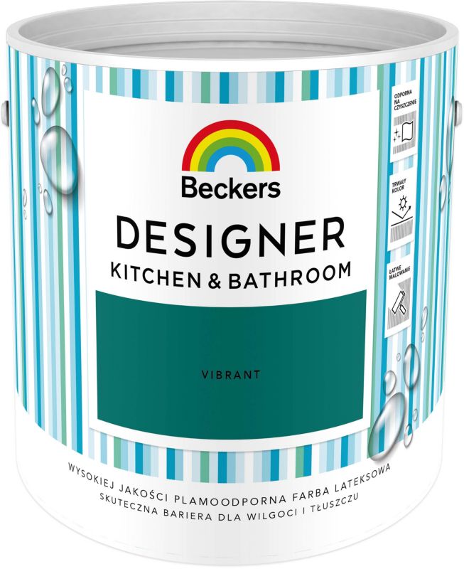 Farba kolorowa Beckers Designer Kitchen&Bathroom Vibrant 2,5 l