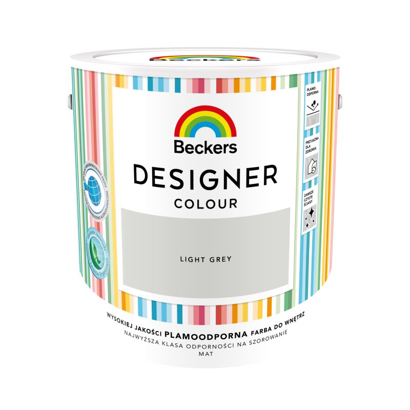 Farba kolorowa Beckers Designer light grey 2,5 l