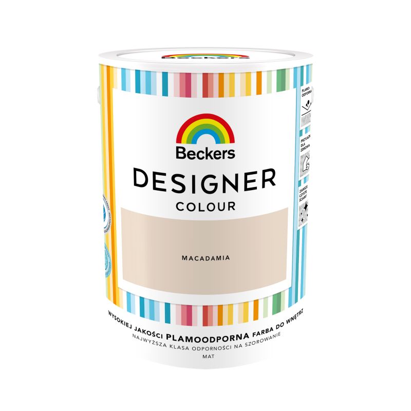 Farba kolorowa Beckers Designer macadamia 5 l