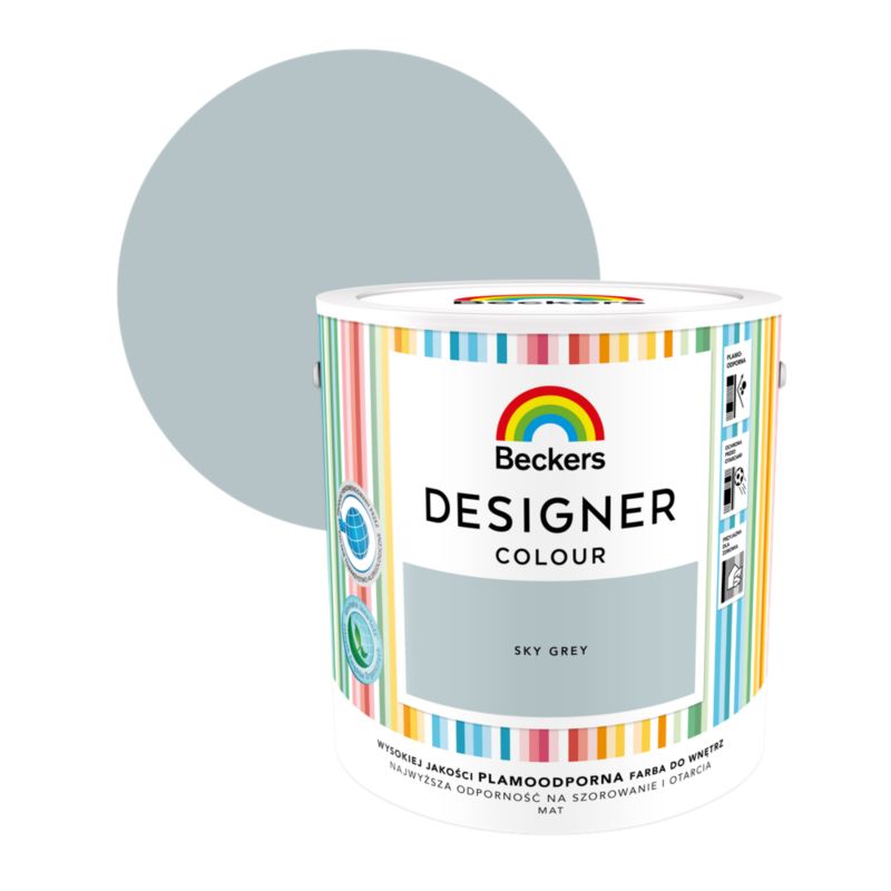 Farba kolorowa Beckers Designer sky grey 2,5 l