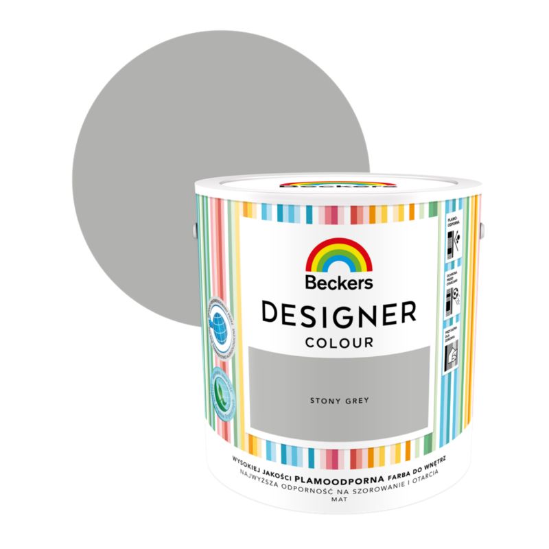 Farba kolorowa Beckers Designer stony grey 2,5 l