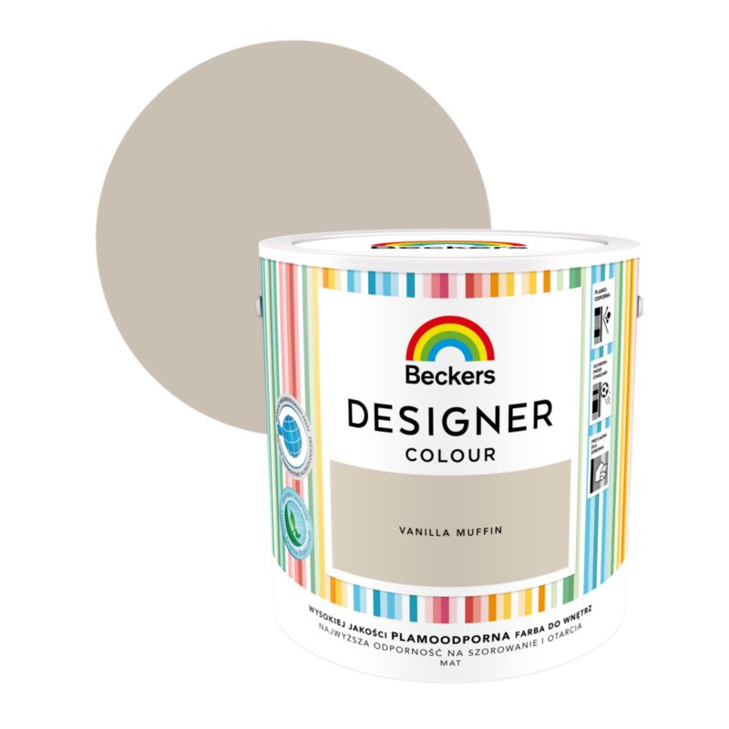 Farba kolorowa Beckers Designer Vanilla muffin 2,5 l