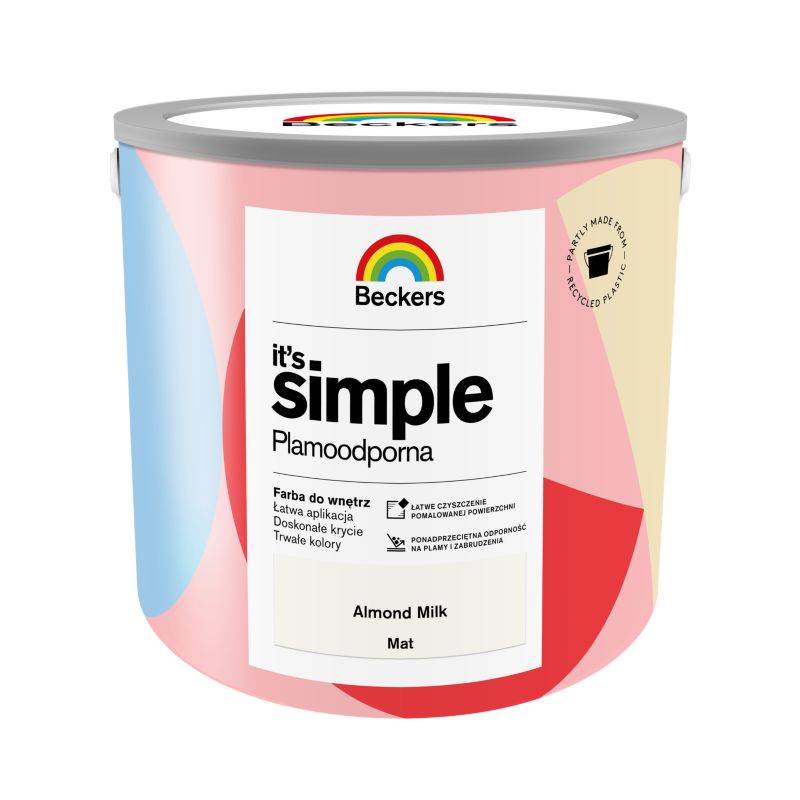 Farba kolorowa Beckers It's Simple almond milk  2,5 l