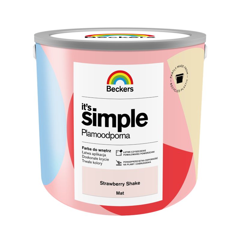 Farba kolorowa Beckers It's Simple strawberry shake 2,5 l