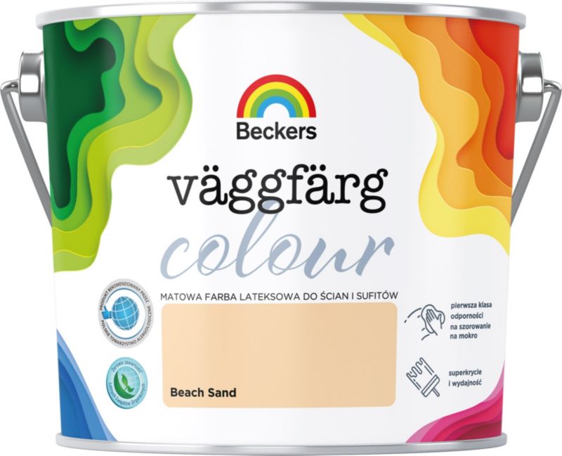 Farba kolorowa Beckers Vaggfarg Colour beach sand 2,5 l