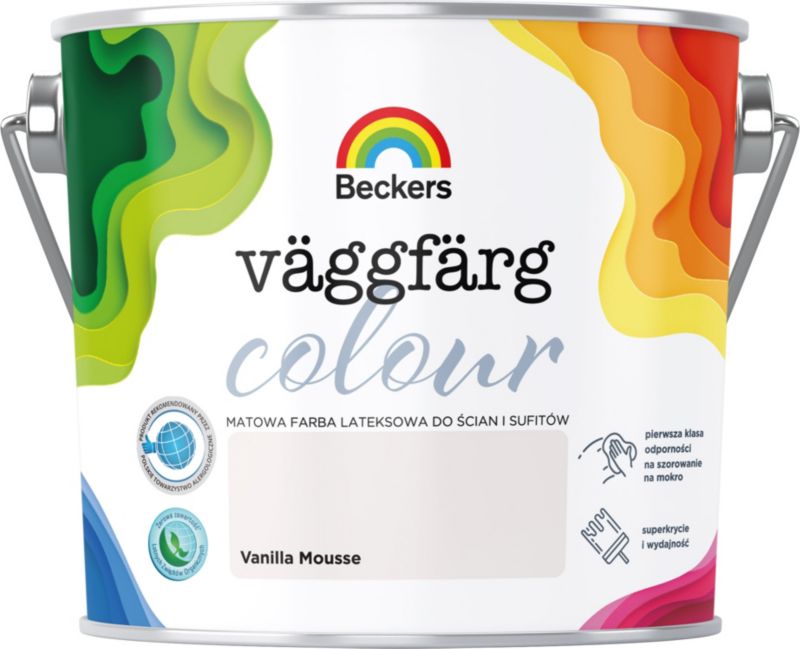 Farba kolorowa Beckers Vaggfarg Colour vanilla mousse 2,5 l