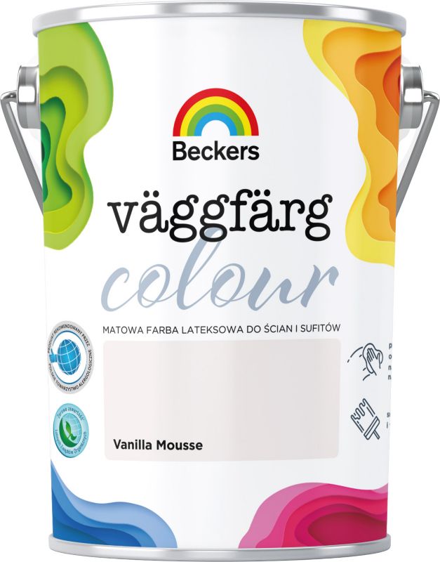 Farba kolorowa Beckers Vaggfarg Colour vanilla mousse 5 l