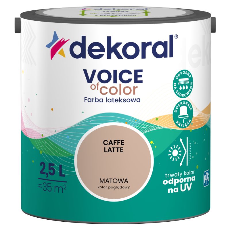Farba kolorowa Dekoral Voice of Color cafe latte 2,5 l