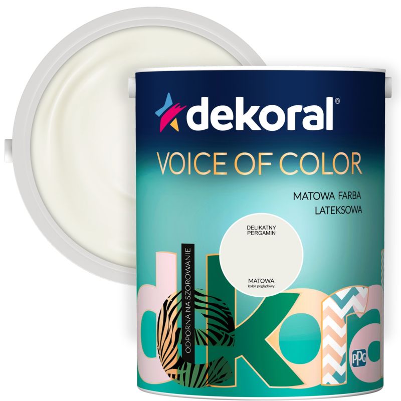 Farba kolorowa Dekoral Voice of Color delikatny pergamin 2,5 l