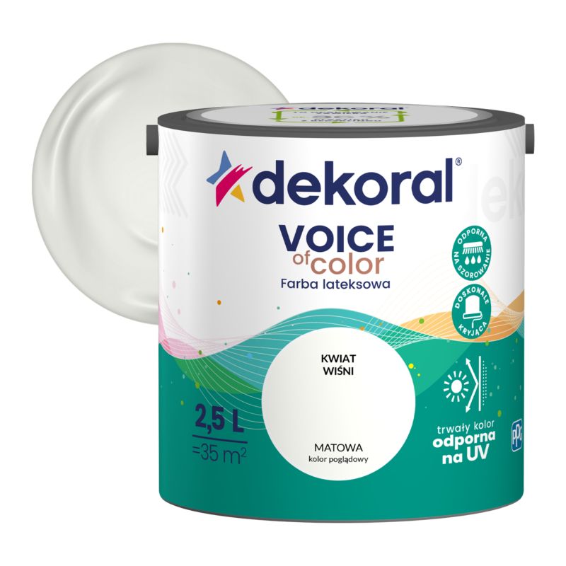 Farba kolorowa Dekoral Voice of Color kwiat wiśni 2,5 l