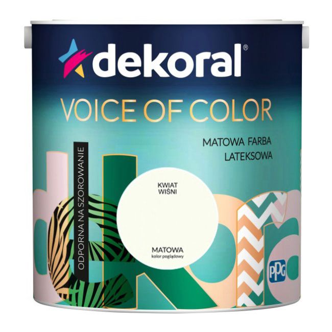Farba kolorowa Dekoral Voice of Color kwiat wiśni 2,5 l