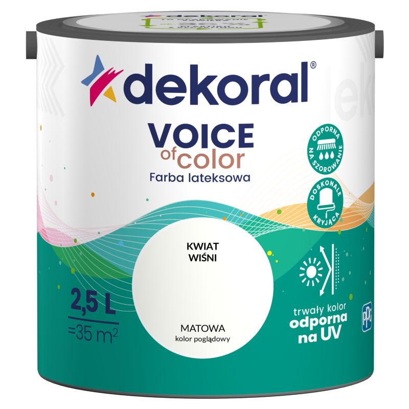 Farba kolorowa Dekoral Voice of Color kwiat wiśni 2,5 l
