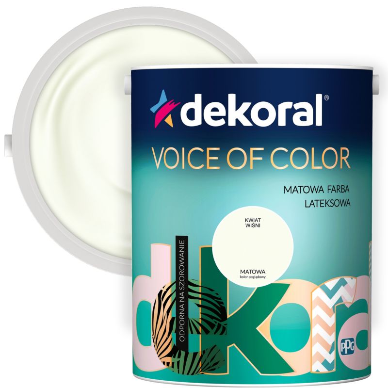 Farba kolorowa Dekoral Voice of Color kwiat wiśni 2,5 l